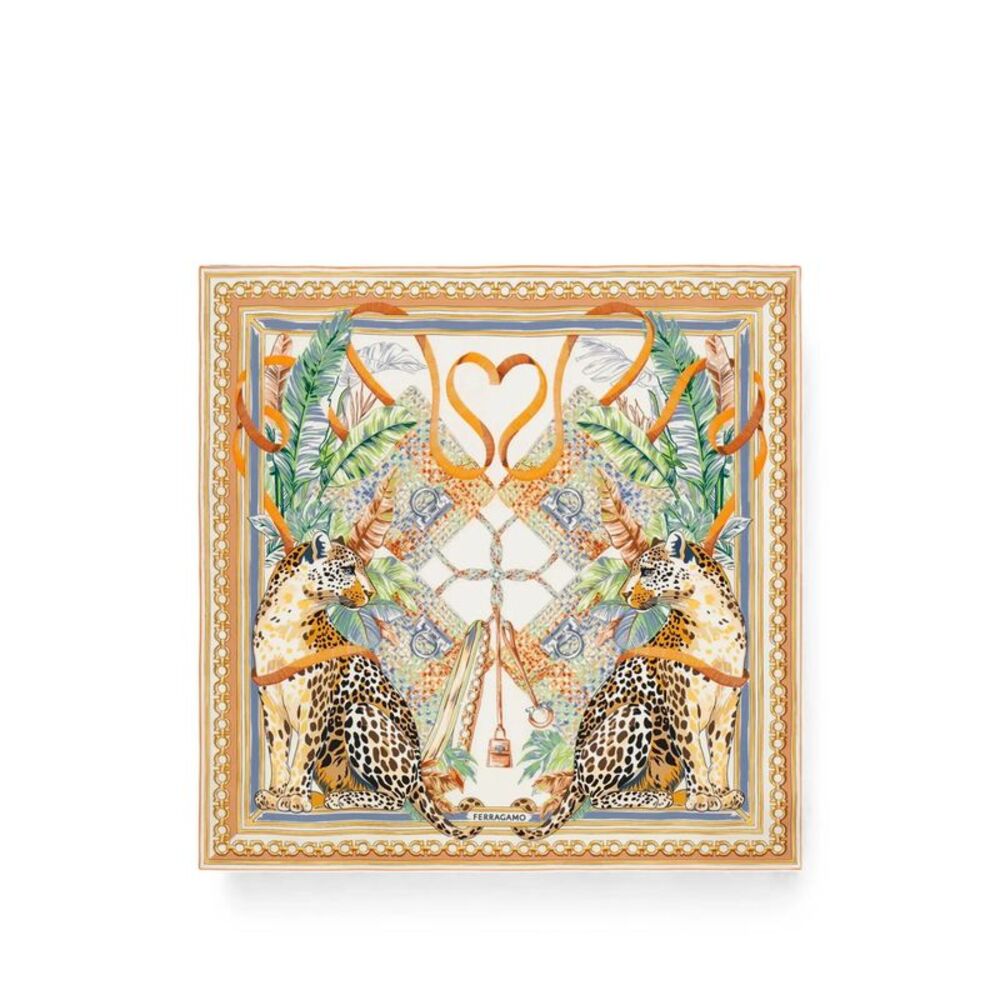 Foulard In Seta Stampa Felini Women